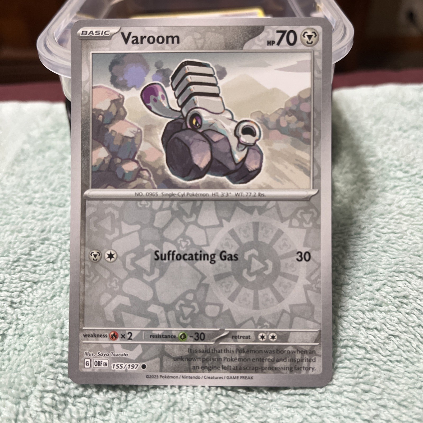 Varoom 155/197 Reverse Holo Pokemon Card 