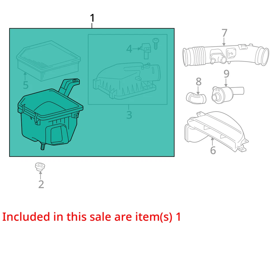 Filtro de aire compatible con 13-19 LEXUS GS350 2050038 Foto 2 de 3