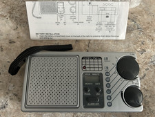 Lifelong Model 845 AM/FM Portable Pocket Radio LCD Alarm Clock Tested Works