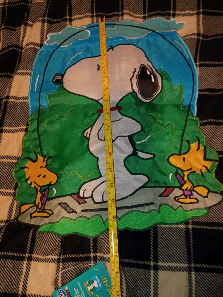 Peanuts Snoopy Jumping Rope Garden Flag 13" X 16" - Image 4 of 4