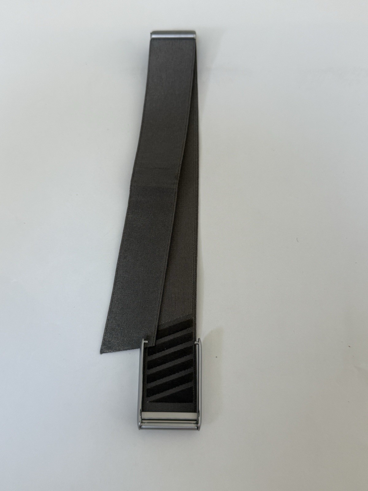 Whoop 4.0 superknit band strap - Grey With Silver Buckle