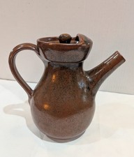 Vintage The Friars Aylesford Large Coffee Pot, English Studio Pottery Stoneware 