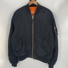 Alpha Industries MA-1 Intermediate Flight Bomber Jacket in Black - Men's Size XL