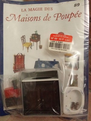 THE MAGIC OF DOLLHOUSES-DEL PRADO-N°86-FURNITURE-SINK/BATHROOM + BOOK