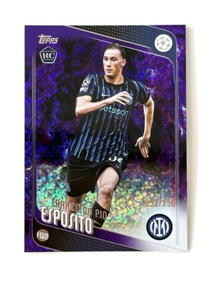2026 Topps UCC Flagship Francesco Pio Esposito RC 052/250 Trading Card Soccer