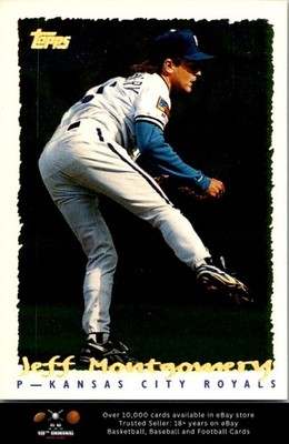 1995 Topps CyberStats (Spectralight) BASEBALL #119 Jeff Montgomery