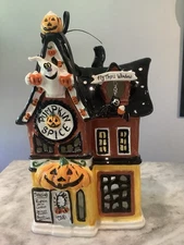 Blue Sky Clayworks Pumpkin Spice Cottage Tealight Candle House