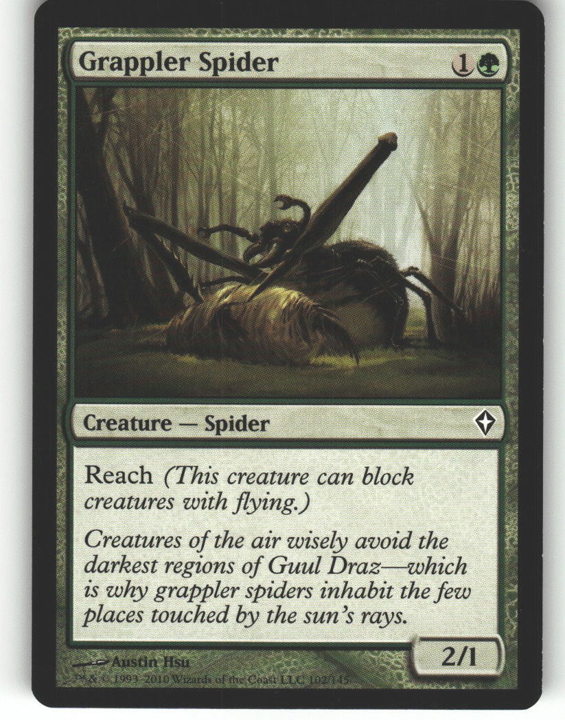 Grappler Spider - Worldwake - MTG - Common - #102 - NM