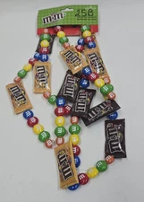 Kurt S. Adler M&M's Six Foot Garland Plain and Peanut Packs HTF