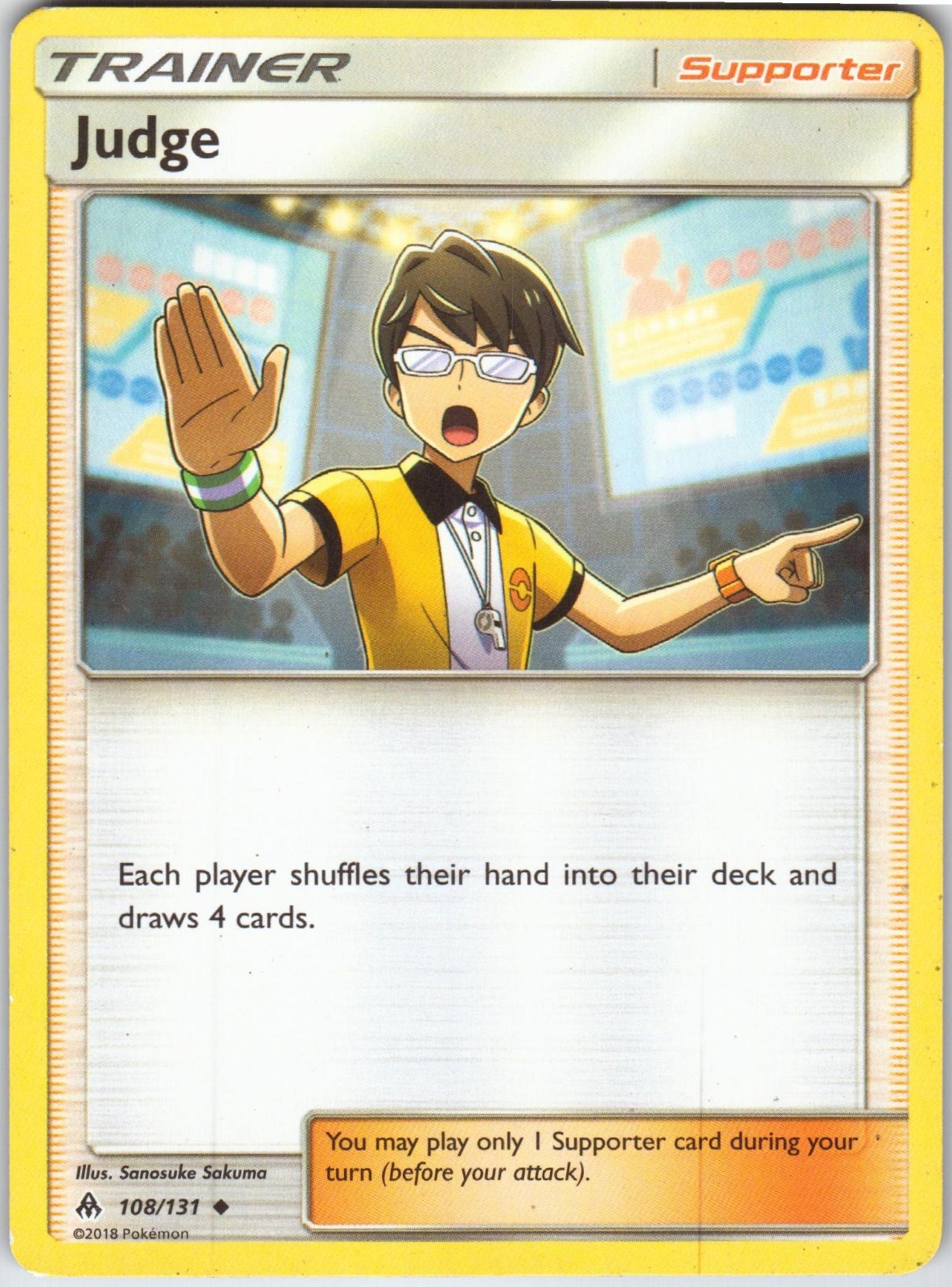 Judge – Pokémon TCG SM Forbidden Light 108/131 Uncommon MP