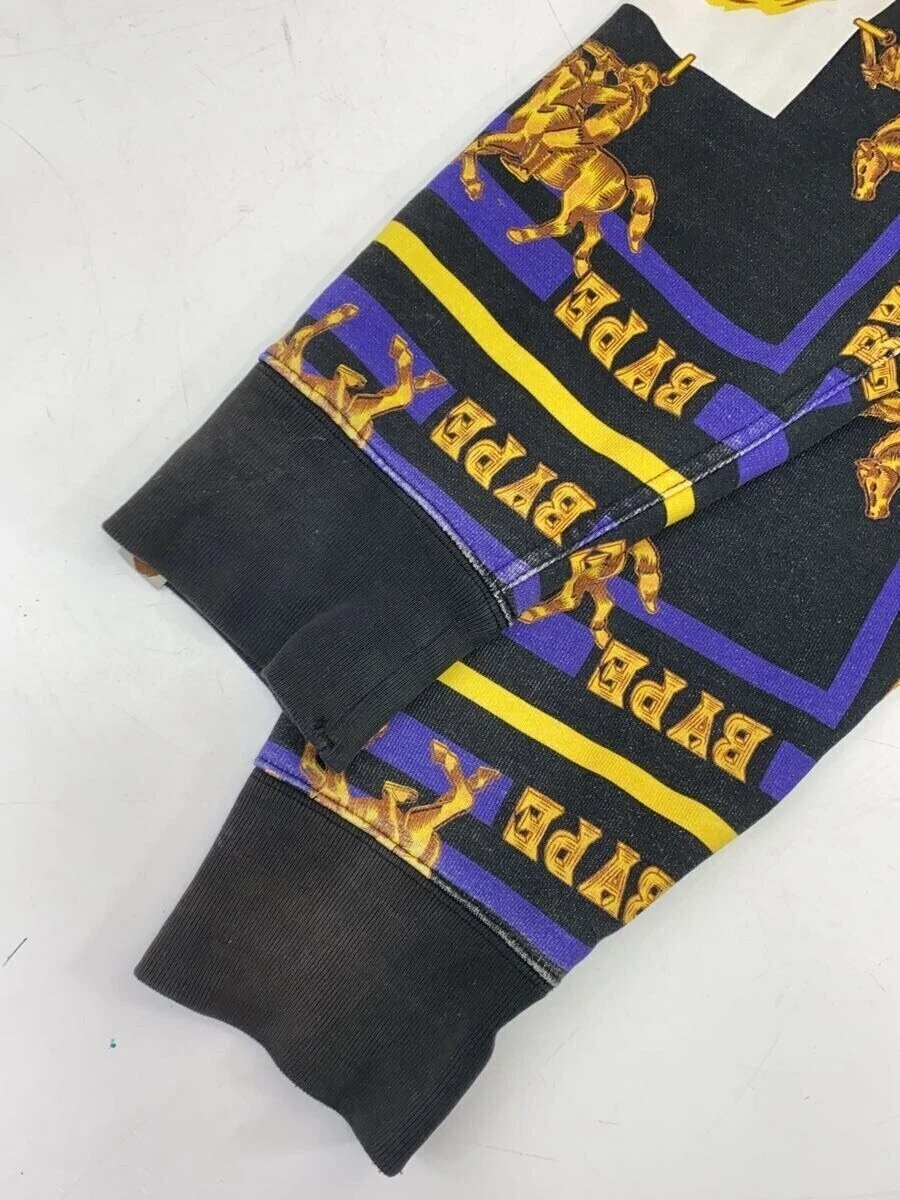 A BATHING APE (BAPE) Felpa con cappuccio e zip BAPE A BATHING APE cotone viola taglia L #ED AZA