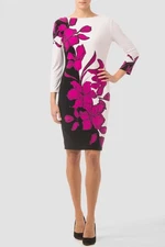 Joseph Ribkoff Multicoloured Floral Lined Dress, UK 14, New With Tags RRP €251