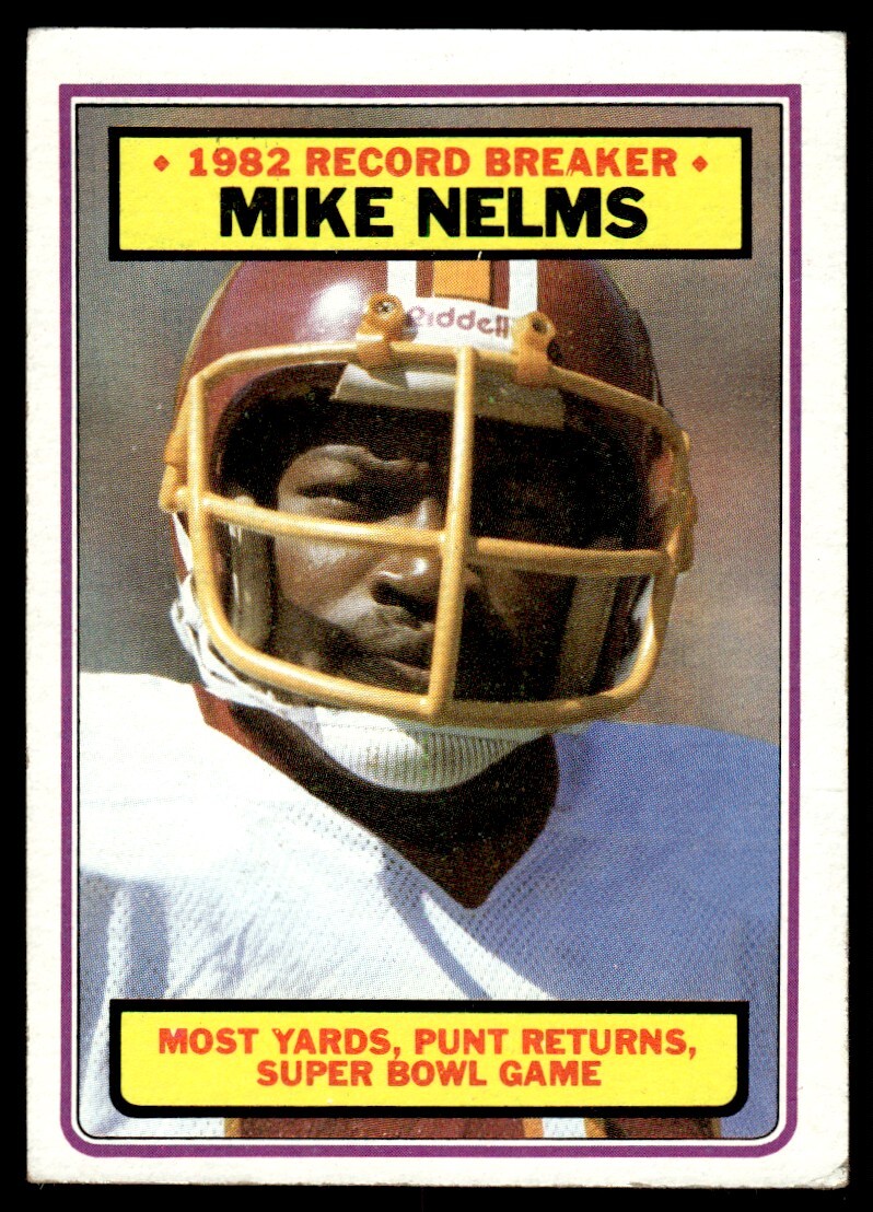 1983 Topps Mike Nelms Washington Redskins #6 | eBay