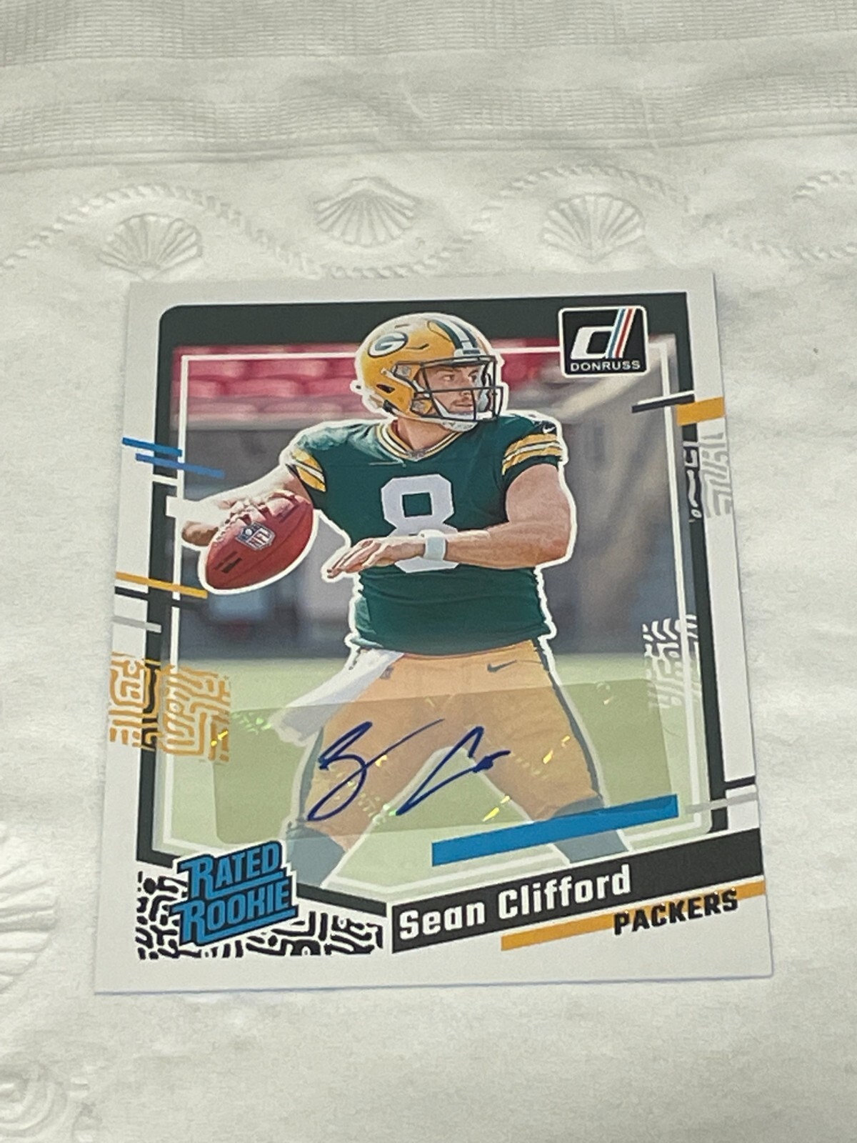 2023 Panini Donruss - Sean Clifford - Rated Rookie Auto #338 RC Packers
