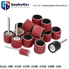 Nail Drill Bit Sanding Bands Sanding Drum Kit 80-600 Grit For Dremel Rotary Tool