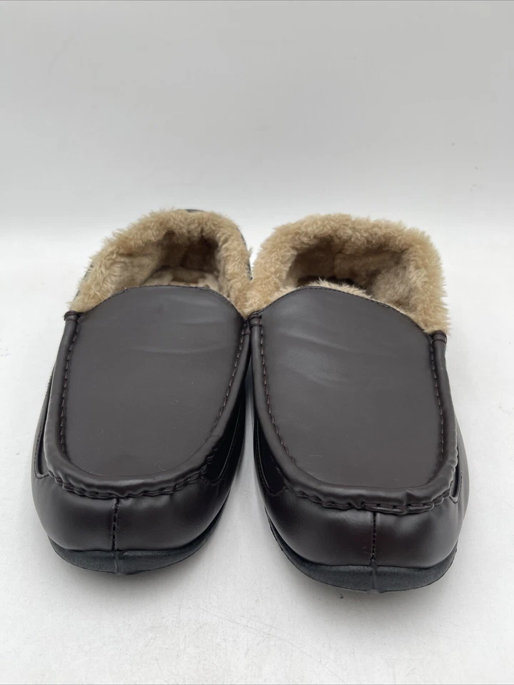 Мужские олени олени олени закрученный мокасин тапочки коричневый размер 11 М - Изображение 2 из 4