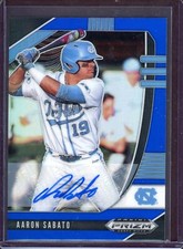 AARON SABATO 2020 Panini Prizm Draft Picks Base Autograph Blue #27 AUTO (#49/60)