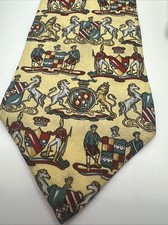 Vintage Tommy Hilfiger Carousel Horses Tie 100% Italian Silk, made in the USA