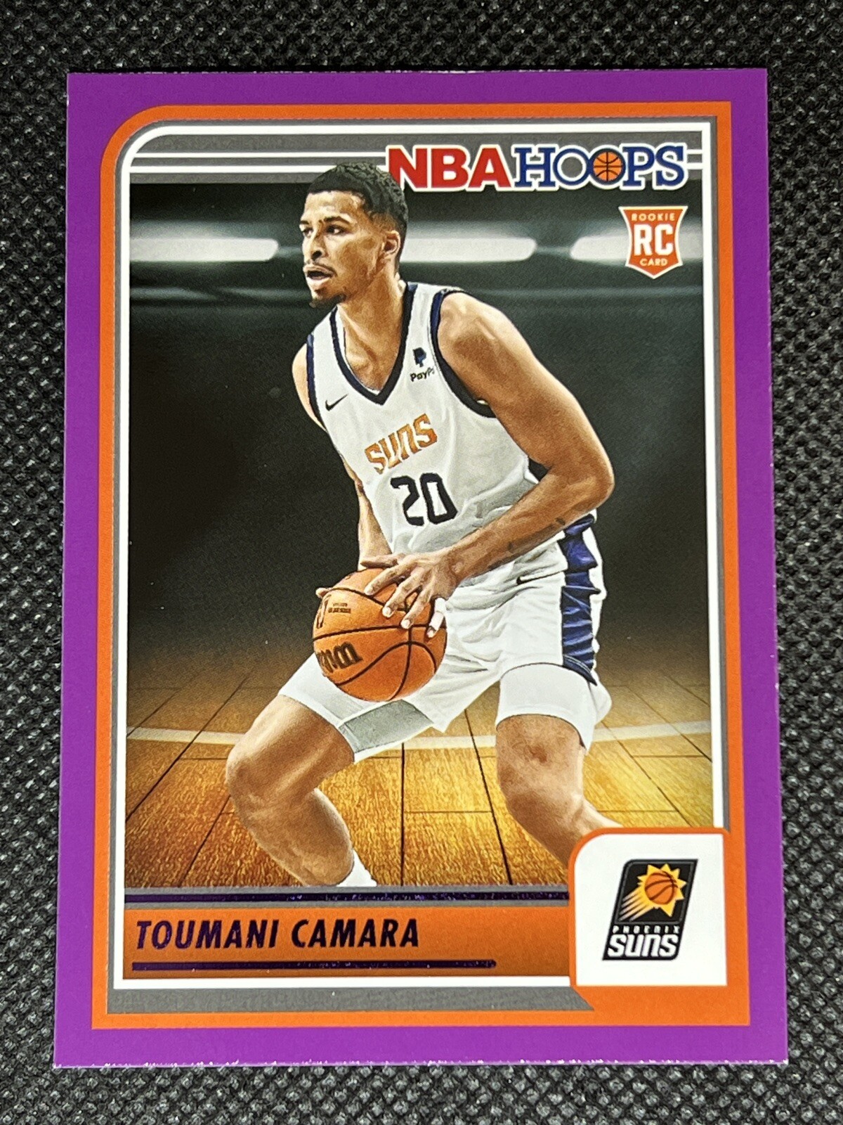 2023-24 Panini NBA Hoops TOUMANI CAMARA RC #231 PURPLE PARALLEL ROOKIE CARD