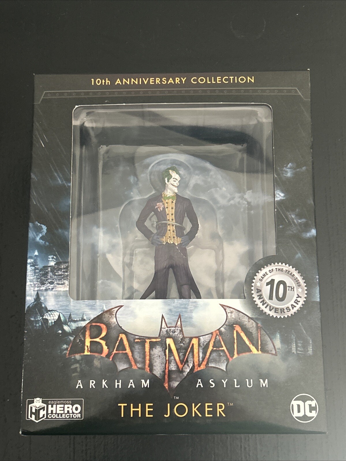 Figurine Batman The Joker Eaglemoss Hero Collector 10th Anniversary en résine de 13cm