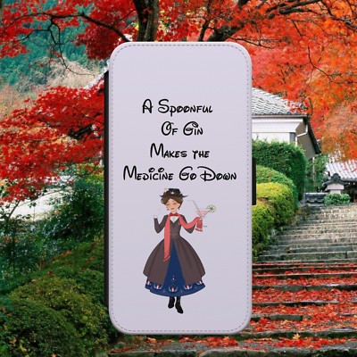 Disney Mary Poppins Gin Preventivo Flip Portafoglio Telefono Custodia Per Iphone Samsung Huawei Ebay