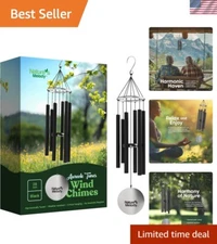 Soothing Sympathy Gift: Wind Chime in B Pentatonic Scale - Modern Outdoor Decor