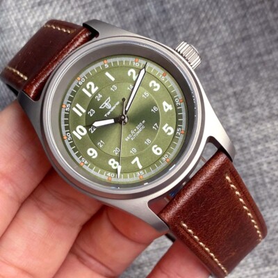 Tandorio 36mm NH35A 20ATM Diver Sapphire Glass Titanium Automatic Men Watch Lume