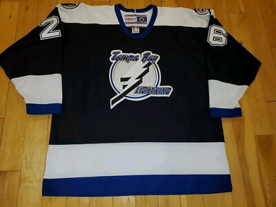 Maillot De Hockey Vintage CCM Tampa Bay Lightning - Noir - Taille S - Homme