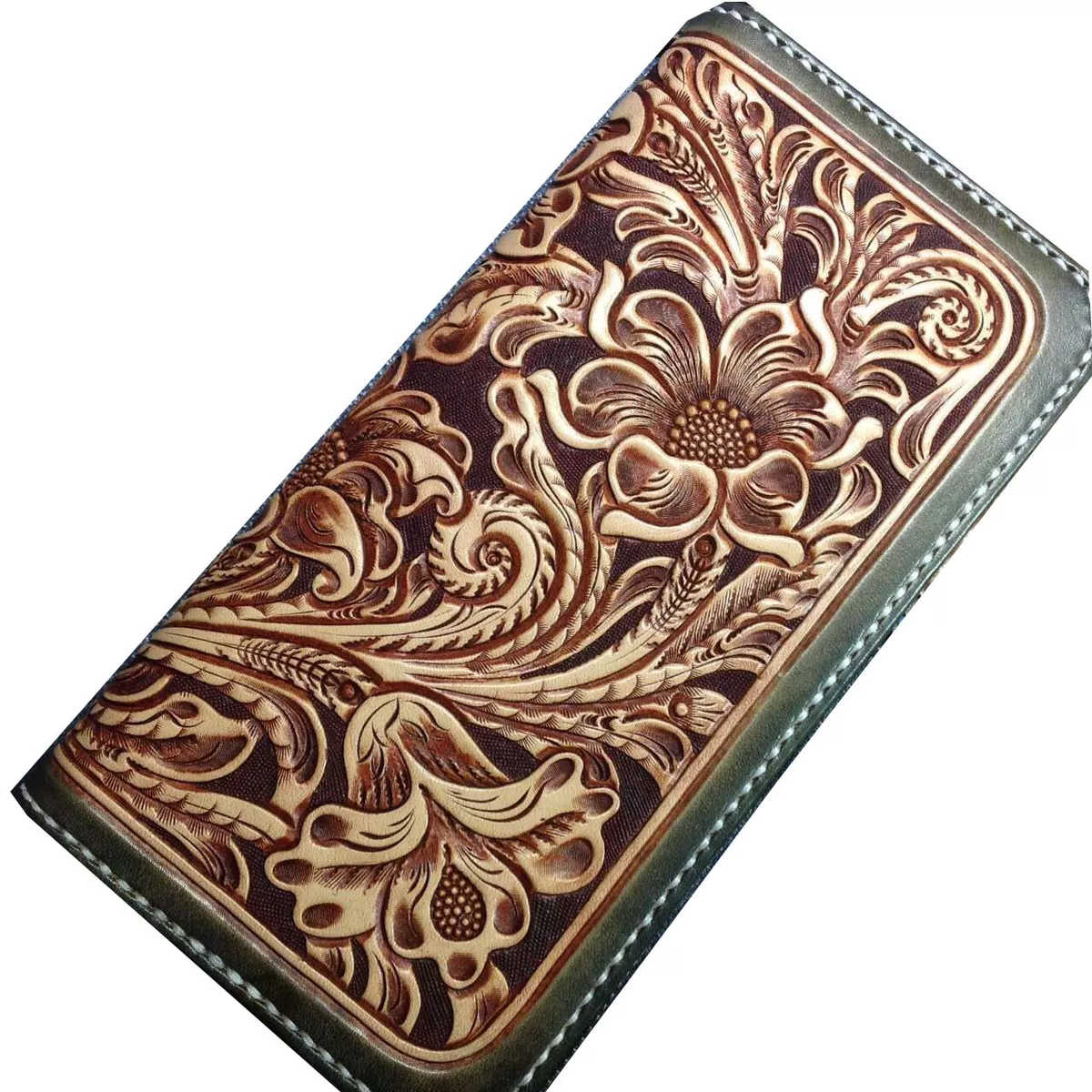 Leather Pattern Leather Wallet Pattern Long Wallet Leather Craft Patterns  Leather Templates