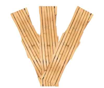 6 Fuß x 2 Fuß Garten Outdoor erweiterbares Rankgitter - NATUR - 3er Pack