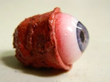 HALLOWEEN HORROR PROP EYEBALL POPPERS for skull or mask Blue