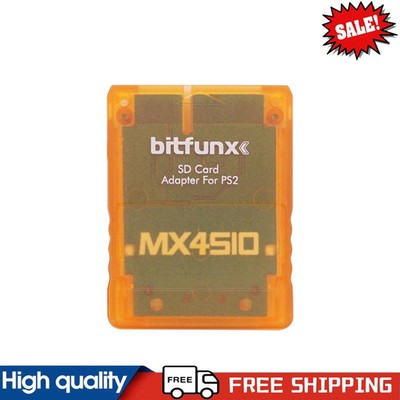 Für PS2 MX4SIO SIO2SD sicherer digitaler Kartenleser-Adapter (klar orange) ~ G