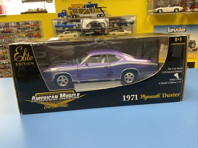 ミニカー AMERICAN MUSCLE 1971 PLYMOUTH DUSTER 340 1/18 Ertl American Muscle 1971 Plymouth Duster 340 Blue