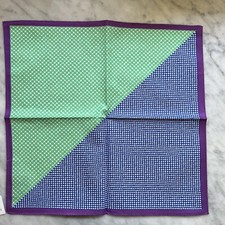 Ted Baker Silk/Cotton Pocket Square Handkerchief Made In Italy