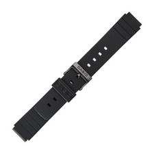 Casio plastic black watch strap 71604416 for MQ-24 MQ-58, MQ-104, 16 mm