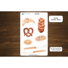 Bread Sticker Sheet Planner and Journal Stickers Decoration Stickers