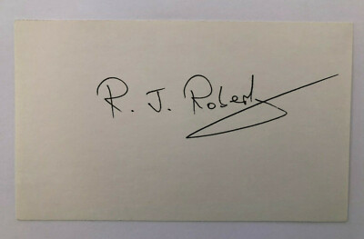 Richard J. Roberts - Nobelpreis Medizin 1993 - original Autogramm - 13 x 8 cm 