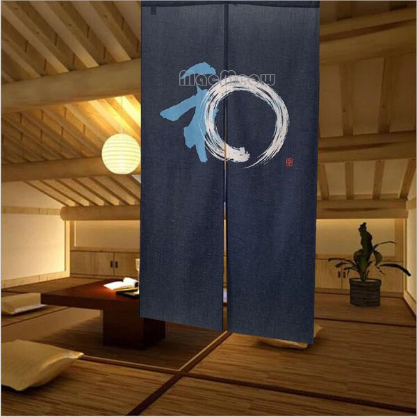 Japanese Noren Doorway Curtain Room Door Divider Tapestry Blind Window Decor ZEN