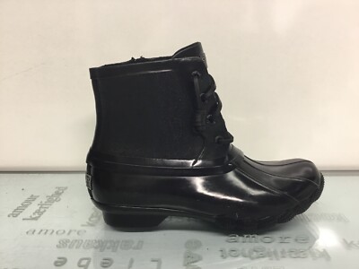 sperry women's saltwater rubber flooded rain boot
