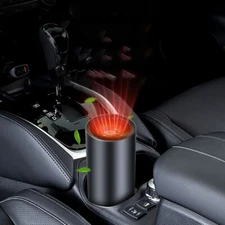 12V Portable Car Heater Cup Shape Car Warm Air Blower Fit For SUVs Taxis Trucks