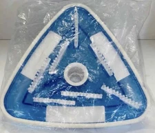 Swimming Pool Vacuum Head Bottom Brush Triangular Weighted 1-1/4" or 1-1/2" Hose