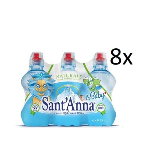 48x Sant'Anna Acqua Baby Minerale Naturalna naturalna woda mineralna 250ml - Zdjęcie 1 z 1