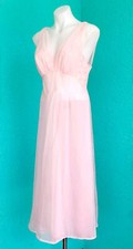 EUC Vintage Mid-Century Pink, Feminine, Sweetheart Nightgown w/ Lace, Sz S 6/8 