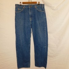 Vintage 1970s Levi's Mens Sz 38x30 505 Orange Tab Jeans Straight Leg Denim