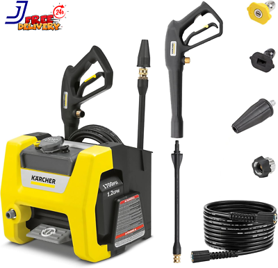 #ad Pressure Washer K1700 Cube Max 2125 PSI 3 Spray Nozzles Detergent Tank for Cars $248.71