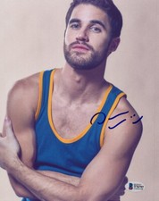Darren Criss Signed Autograph 8x10 Photo Hollywood Glee Actor Beckett BAS COA 