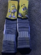 Yellow M&M Fbf Socks (2 Pair) Size Medium