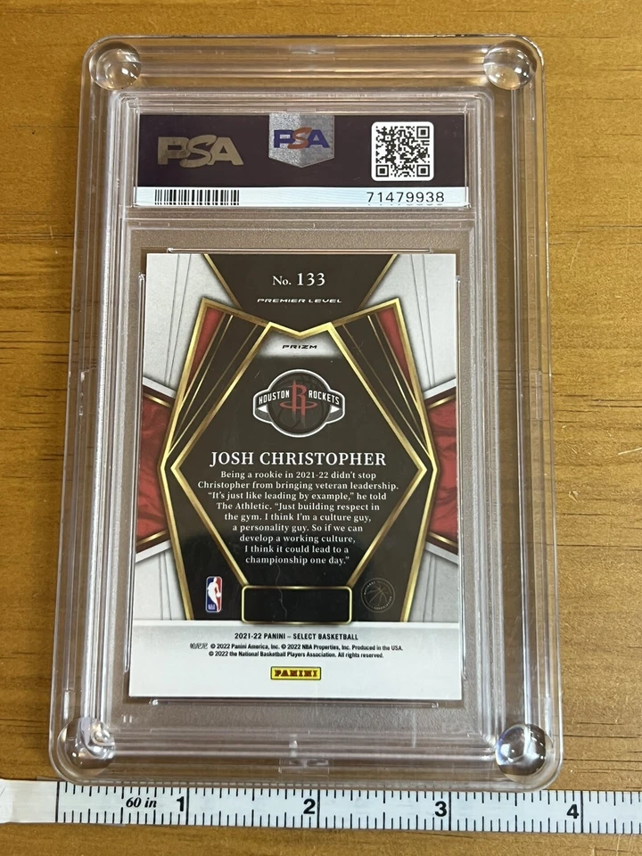 Josh Christopher PSA 10 2021 Panini Select Elephant Prizm #133 RC Case Hit - Image 3 of 4