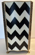 NEW Mackenzie Childs Zig Zag Umbrella Stand - Retired & HTF
