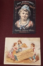 Professor Horsfords Baking Powder Rumford Chemical Works Victorian Trade Cards 2